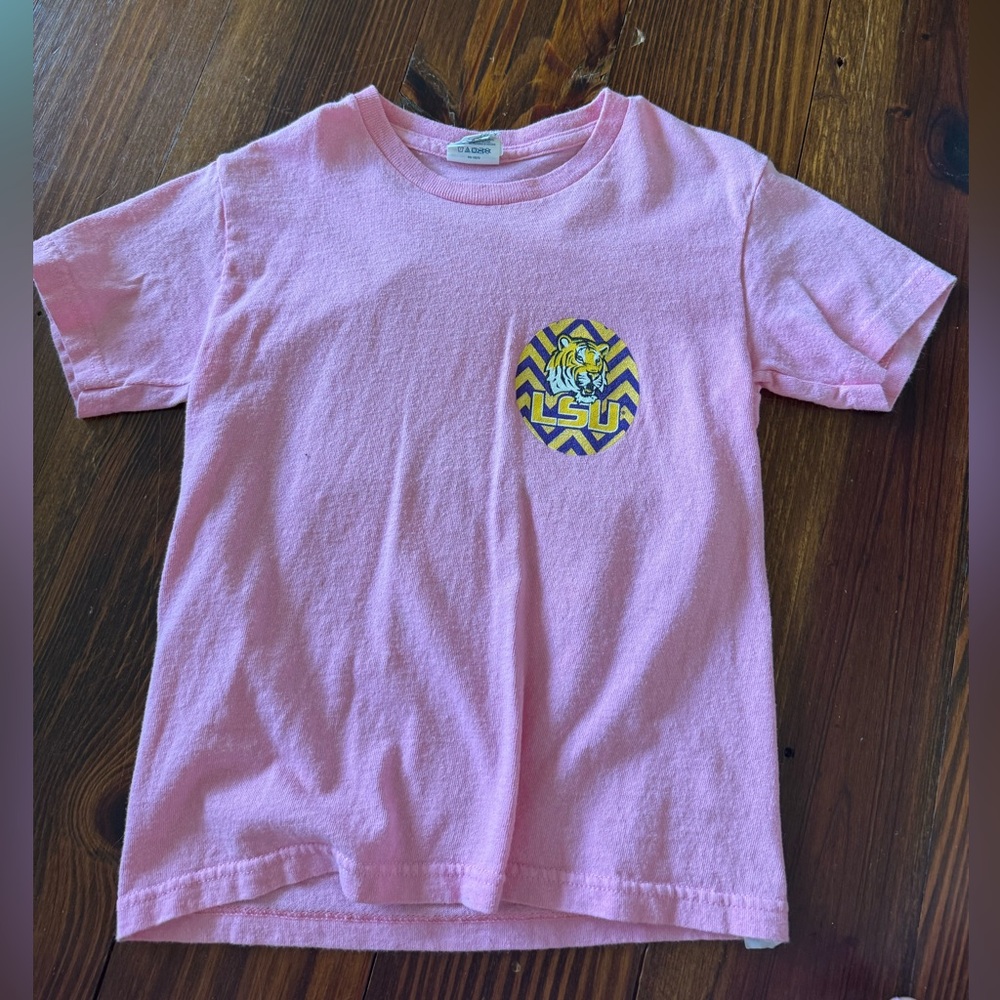 Delta Pink Kids LSU Tiger Pocket Graphic Tee